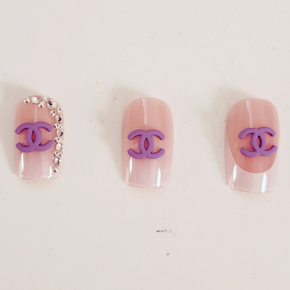 Luxury Nail Charms Purple